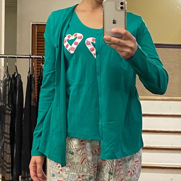 3 Piece Cardigan Pajama Set (Kim Rogers®) - Picture 4 of 4